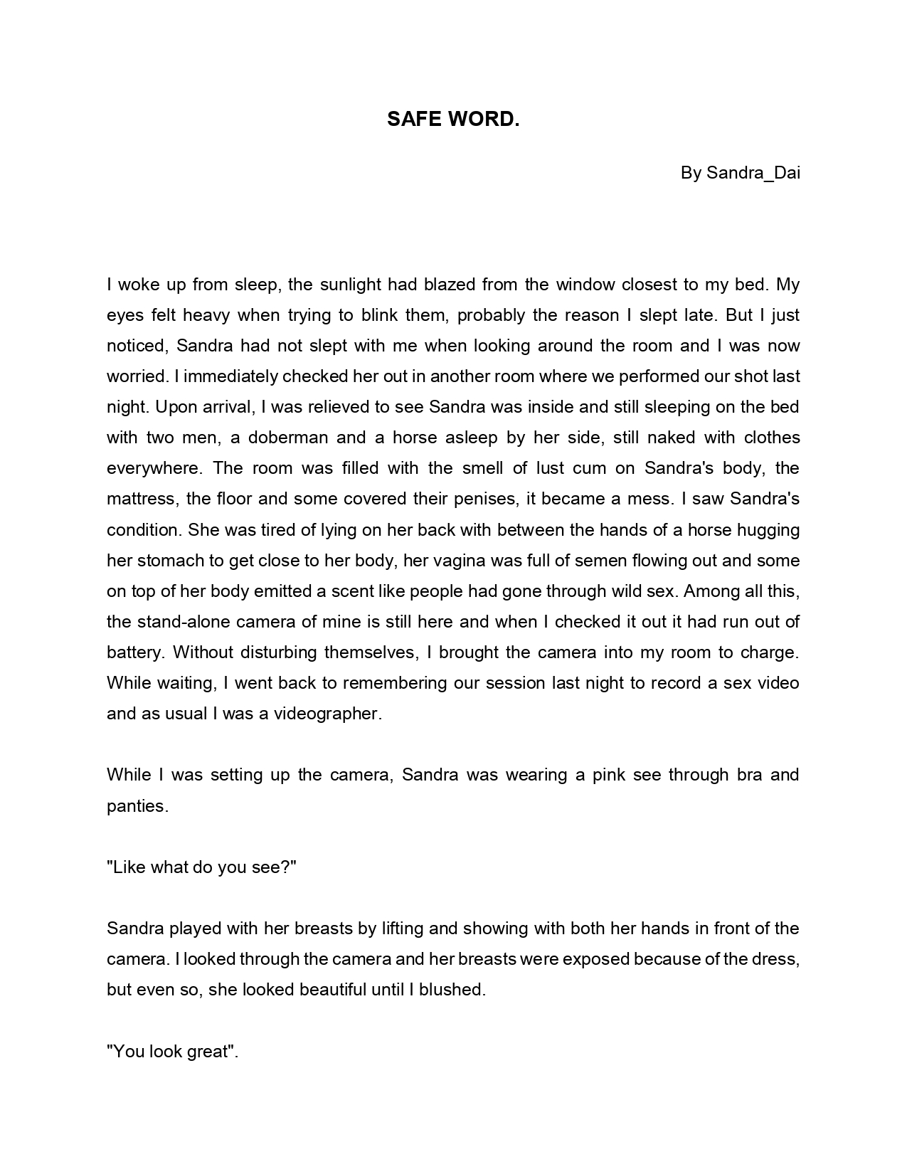 Safe Word page 1 full