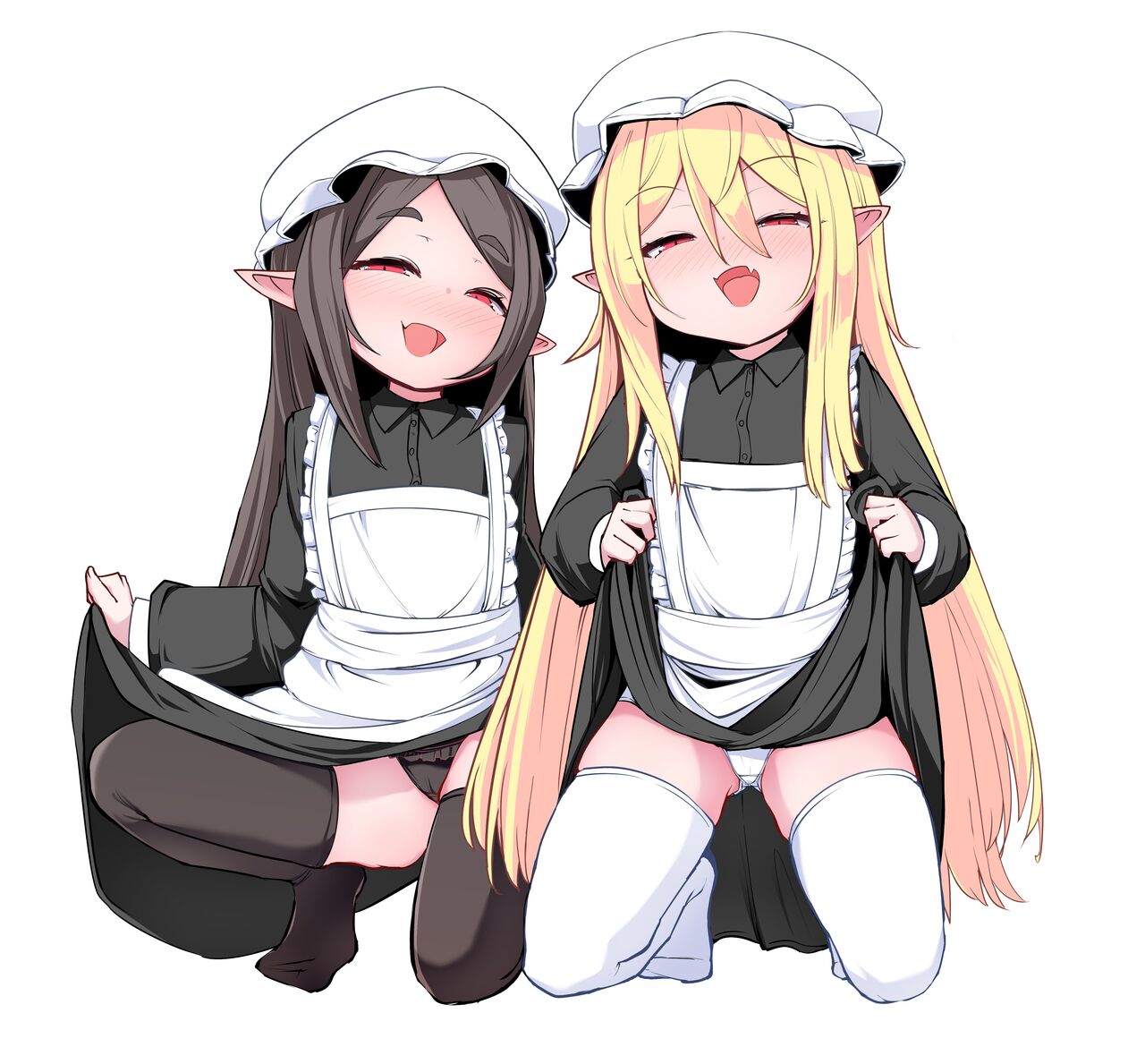 Mazoku no Futago wa Maid de Mesugaki | The Demon Twins are Saucy Slutty Maids page 2 full