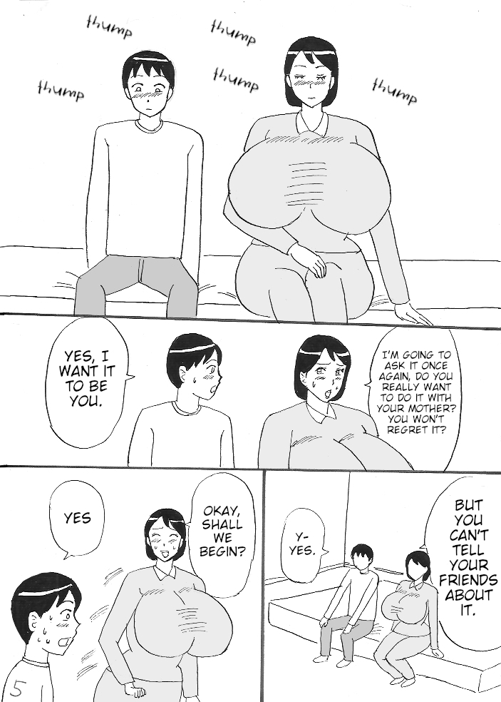Bakunyuu Mama no Fudeoroshi | First Time with Huge Breasted Mom page 9 full