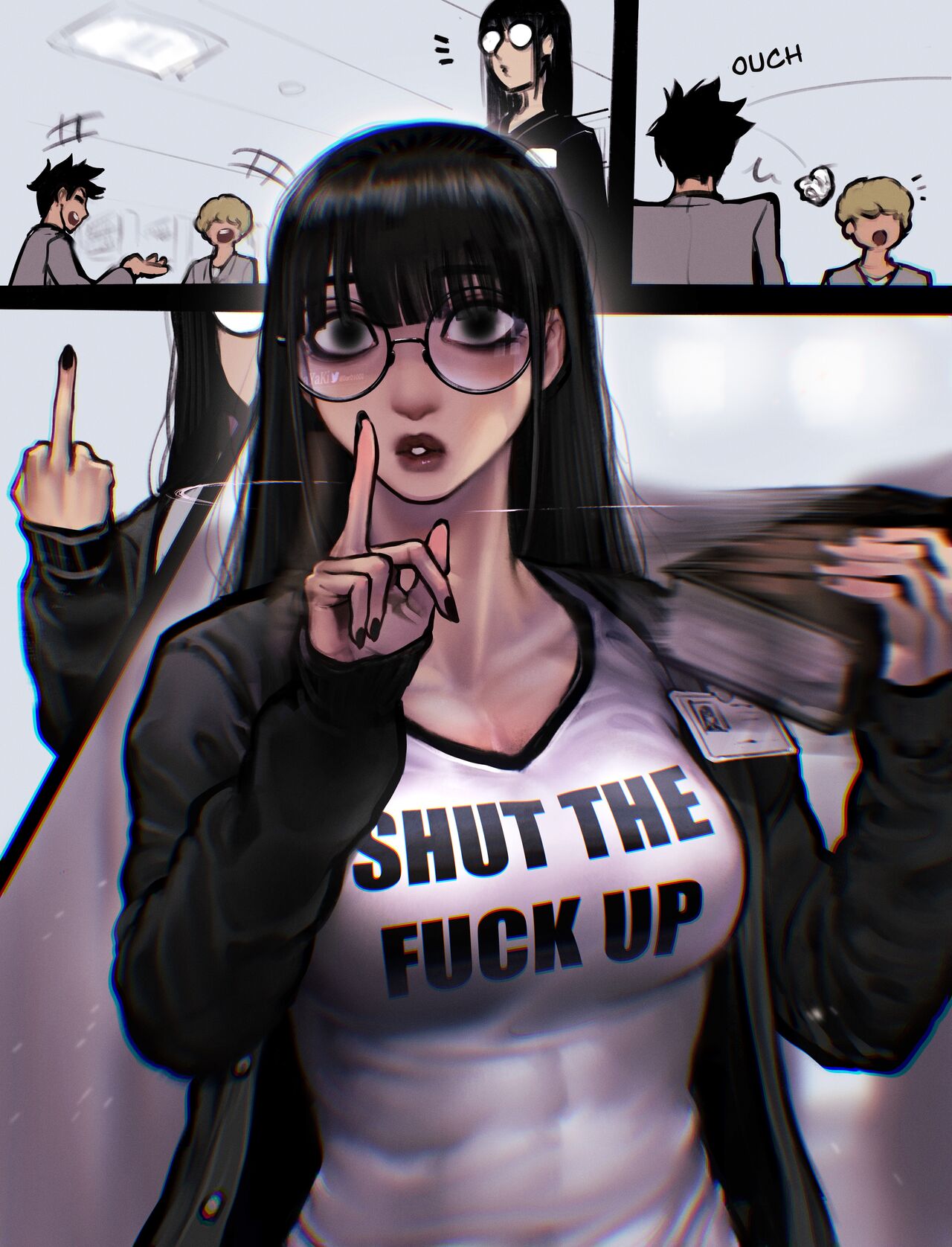 Sylense - Goth Librarian page 1 full