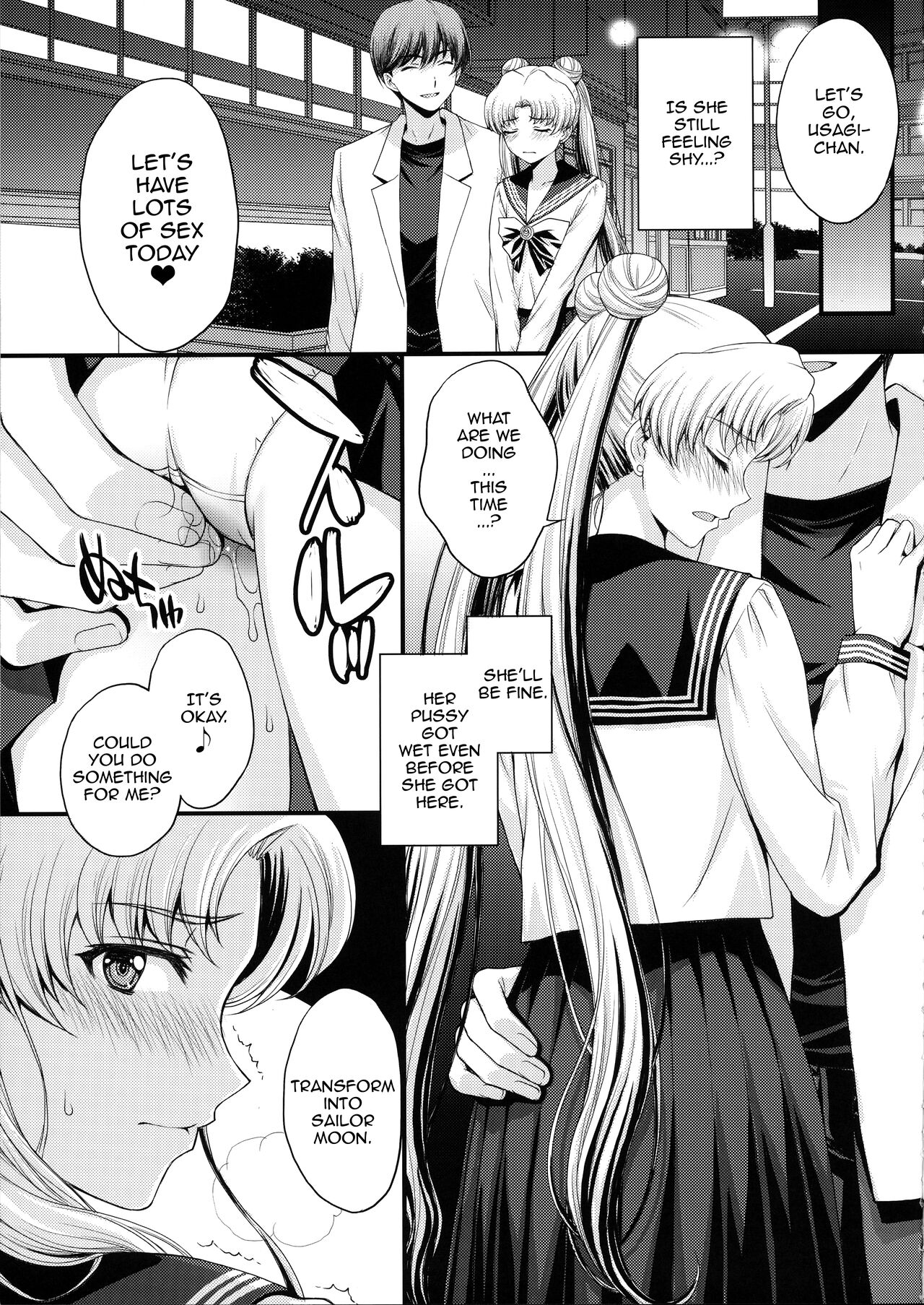 Usagi no Junjou!  Chin Make Bishoujo Senshi! /  As Innocent as a Bunny! The Pretty Guardian Loses to the Dick! page 6 full