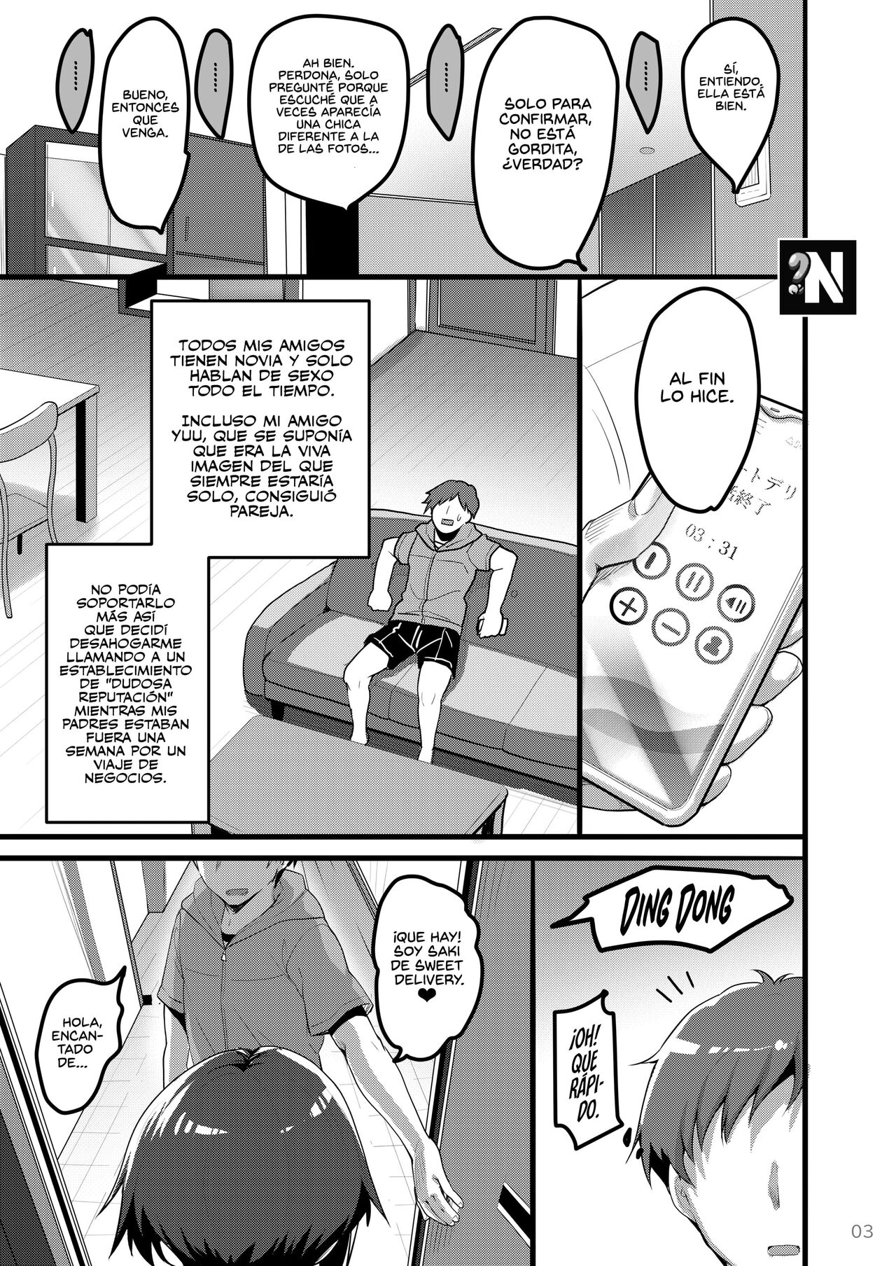 Ecchi na Omise ni Denwa shitara Classmate ga Dete kita Hanashi | Cuando Llamé a una Puta, Apareció mi Compañera de Clase page 3 full