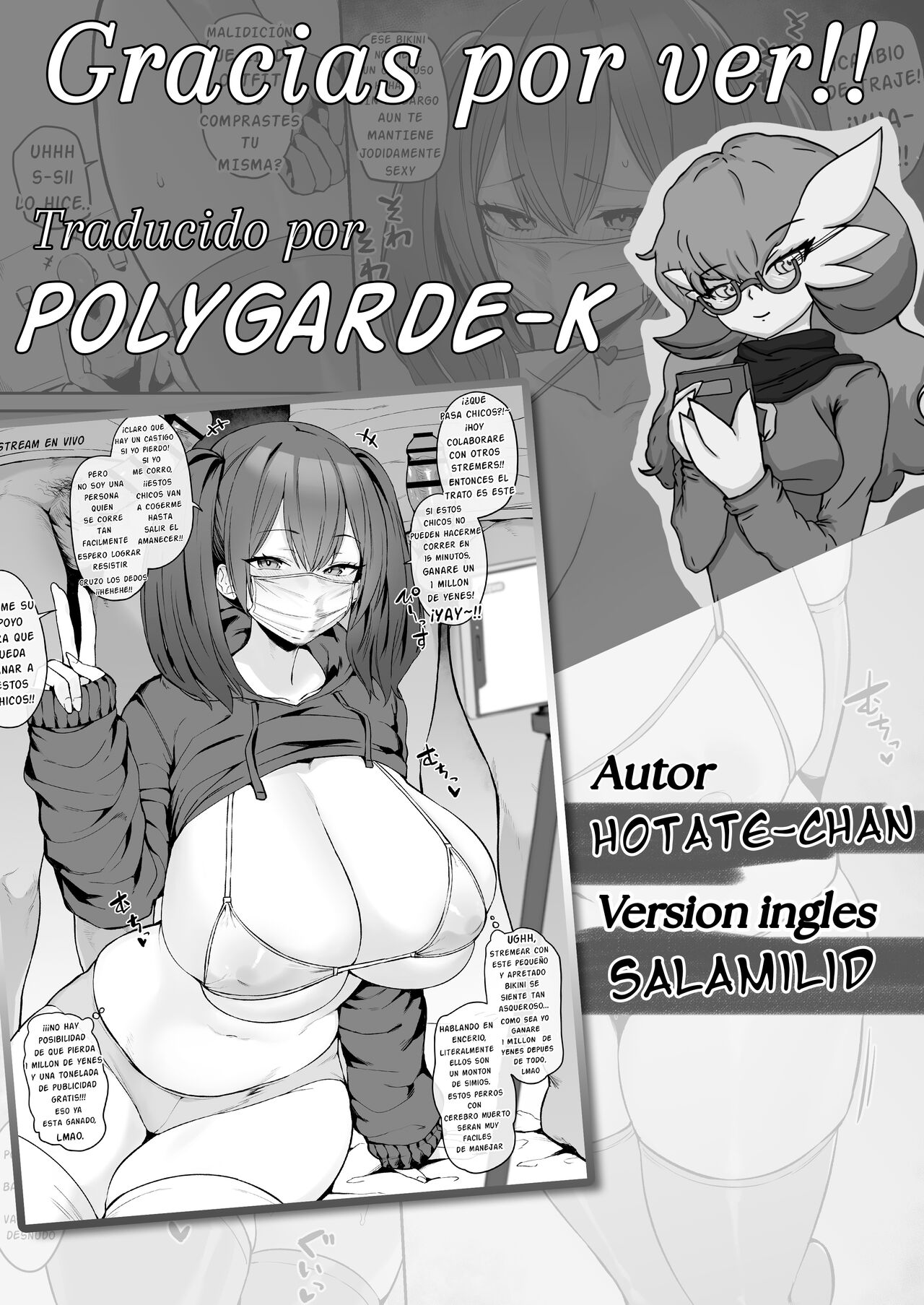 Saikin Mannerika Shite Kitano de Tekoire no Tame ni Yuumei Streamer to Sukebe Kikaku de Karamu Choroi Teihen Sukebe Haishin Streamer | Una E-Thot desesperada y provocativa en una promoción de su transmisión en vivo page 8 full