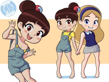 Luo Bao Bei and Faye Outfits cover