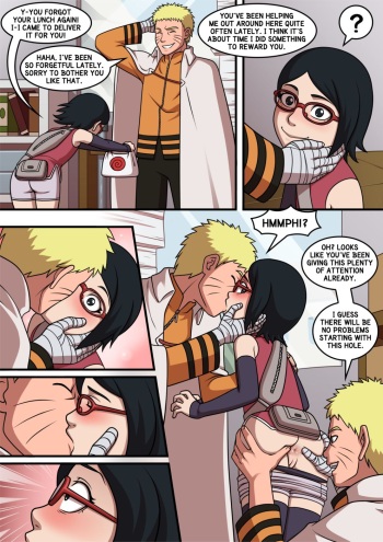 Naruto x Sarada cover