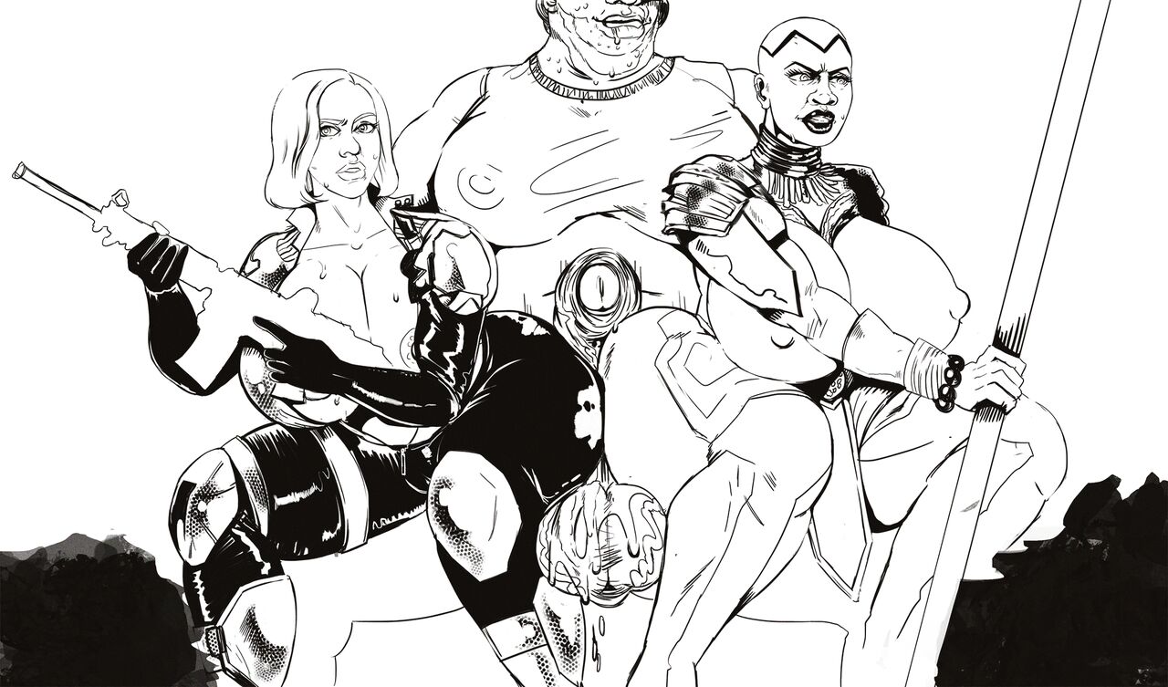 Widow x Okoye Assjob page 10 full