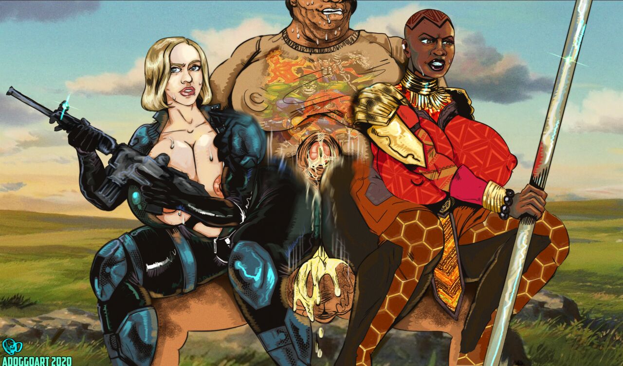 Widow x Okoye Assjob page 6 full