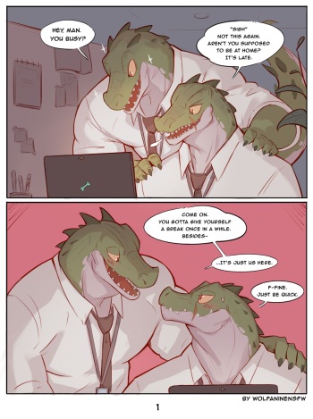 Just Two Lizards in the Office cover