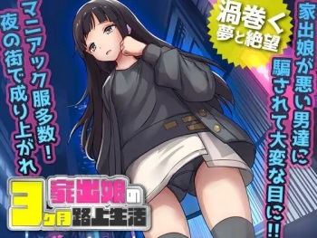 Iede Musume Sei o Musaborareta 3 Kagetsu Rojou Seikatsu cover