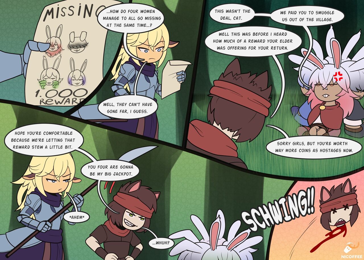 Caelee Meets Some Bunnies page 1 full