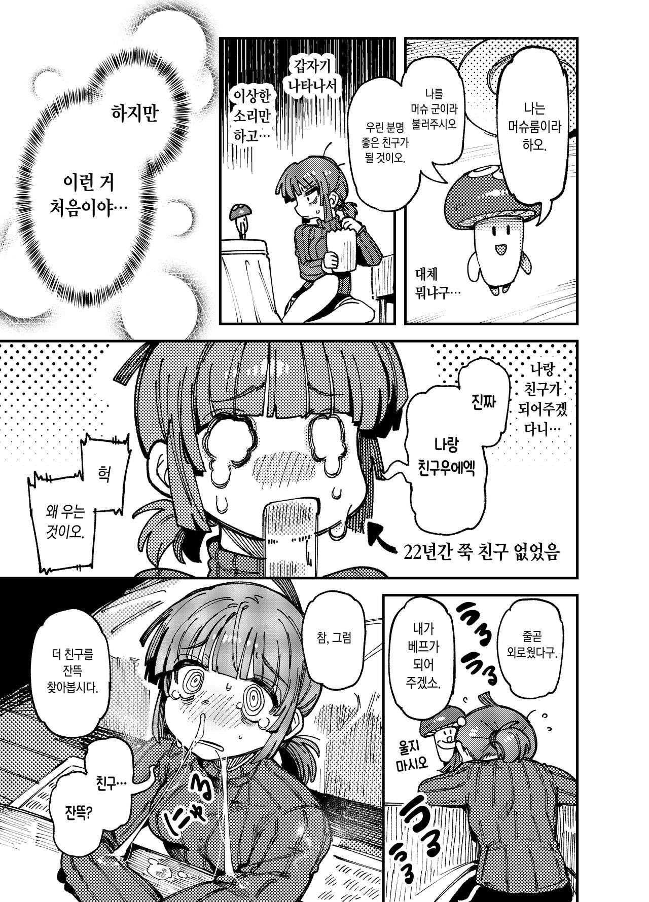 Ie ga Shike Sugite Haete Kita Genkaku Yuuhatsu Kinoko wo Gosyoku Shite Hatsujyou Shita Ato no Are ya Kore | 집이 너무 습해서 생긴 환각을 유발하는 버섯을 잘못 먹고 발정난 뒤의 이야기 page 6 full