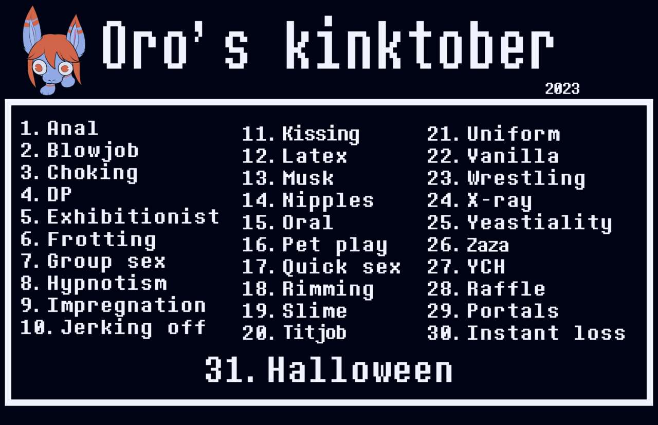 Kinktober 2023 page 1 full