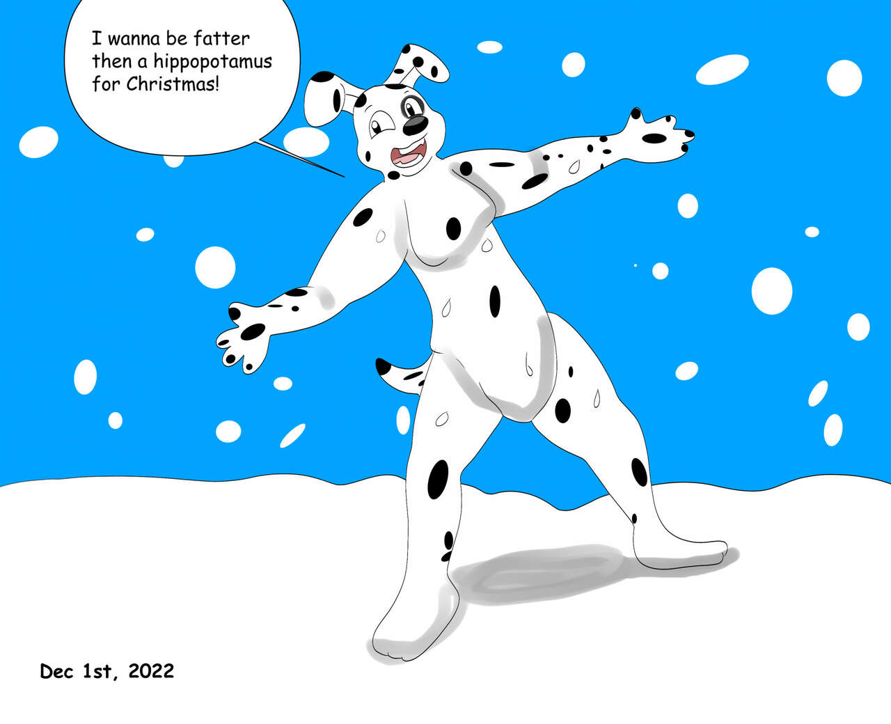 DeepDish Dalmatian's Hippo Christmas page 4 full