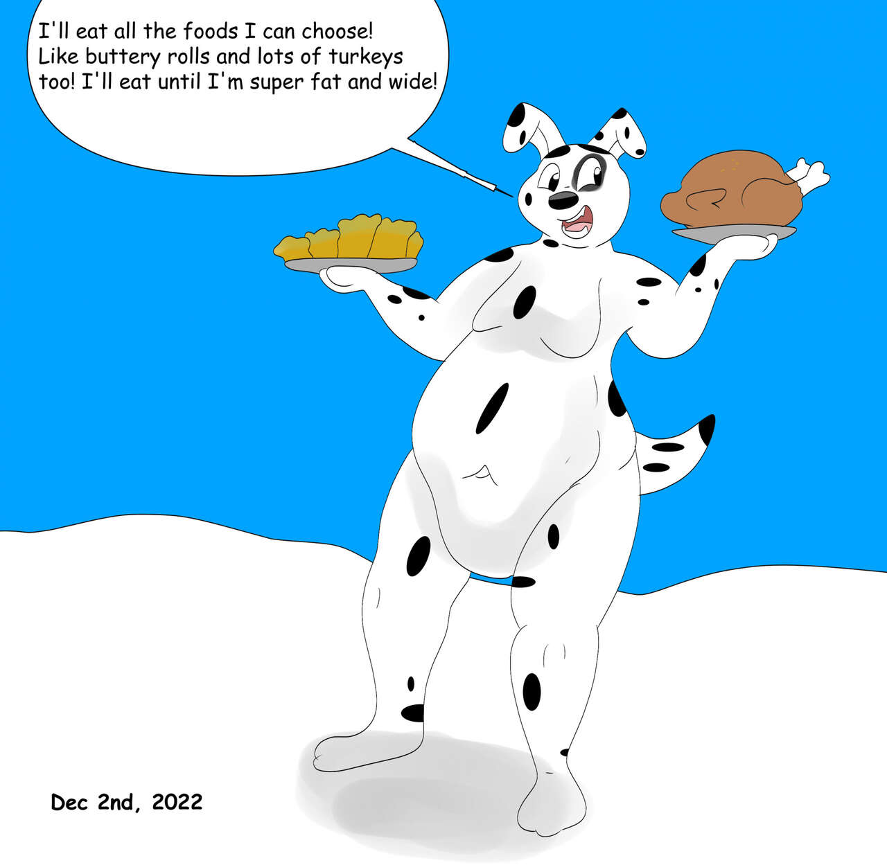DeepDish Dalmatian's Hippo Christmas page 5 full