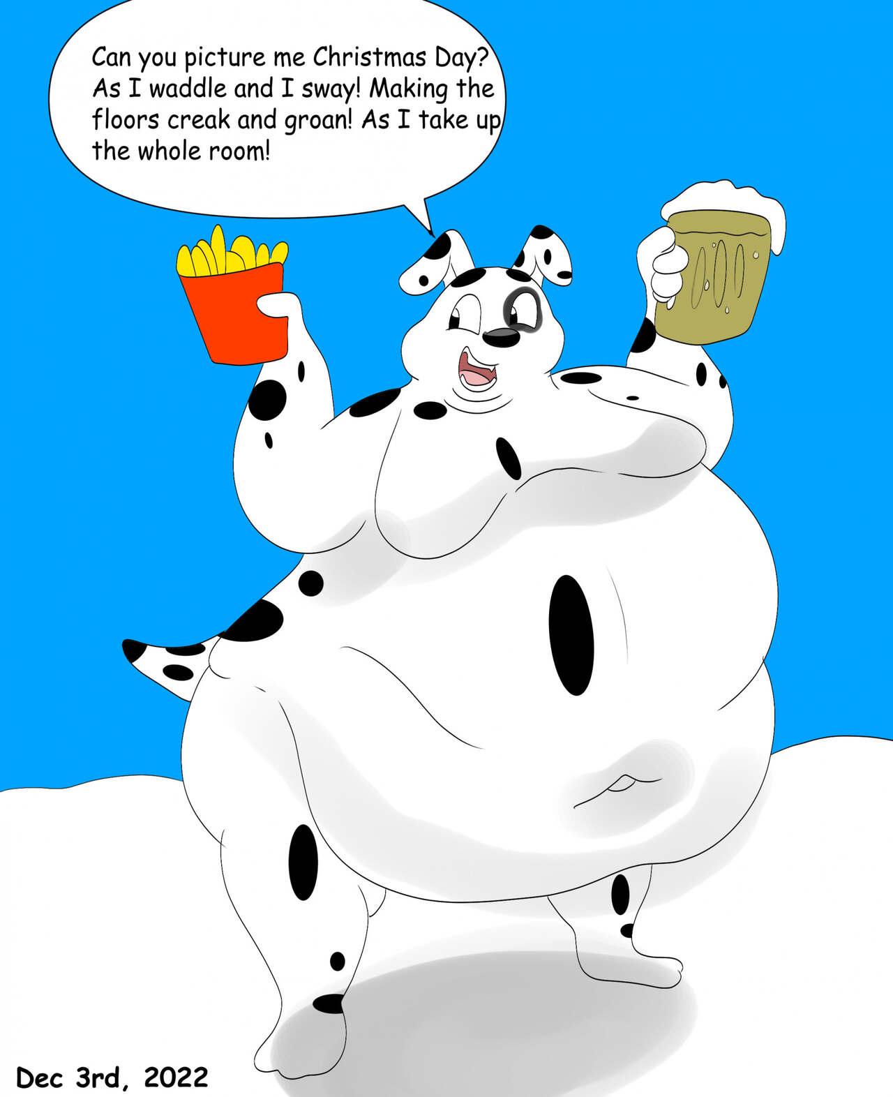 DeepDish Dalmatian's Hippo Christmas page 6 full