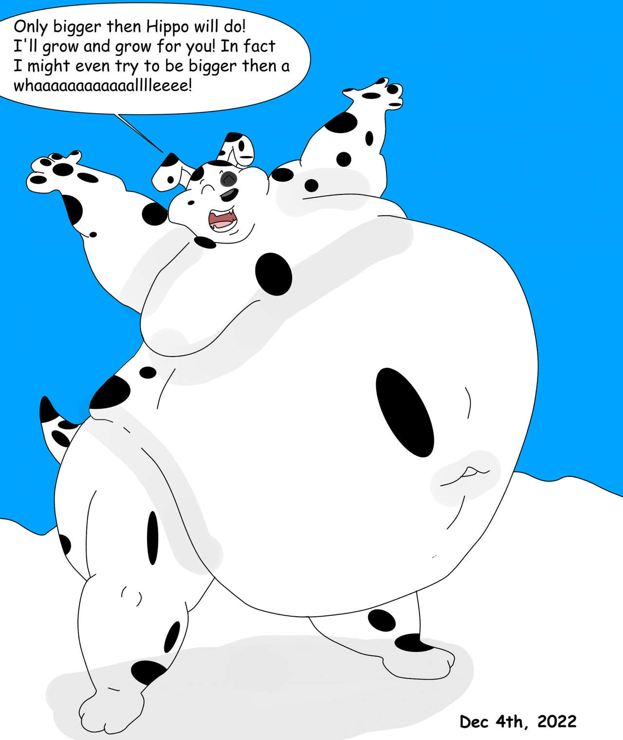 DeepDish Dalmatian's Hippo Christmas page 7 full