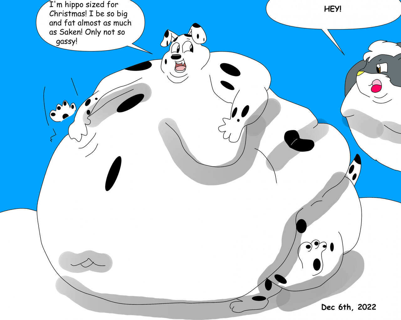 DeepDish Dalmatian's Hippo Christmas page 9 full