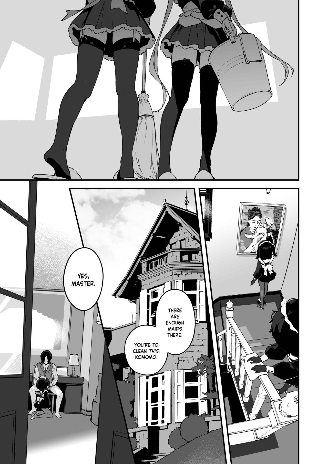Komomo wa Goshujinsama Senyo no Ryoana Nikubenki Loli Maid | Komomo is a Loli Maid Cum Dump With All Holes Only for Her Master page 3 full