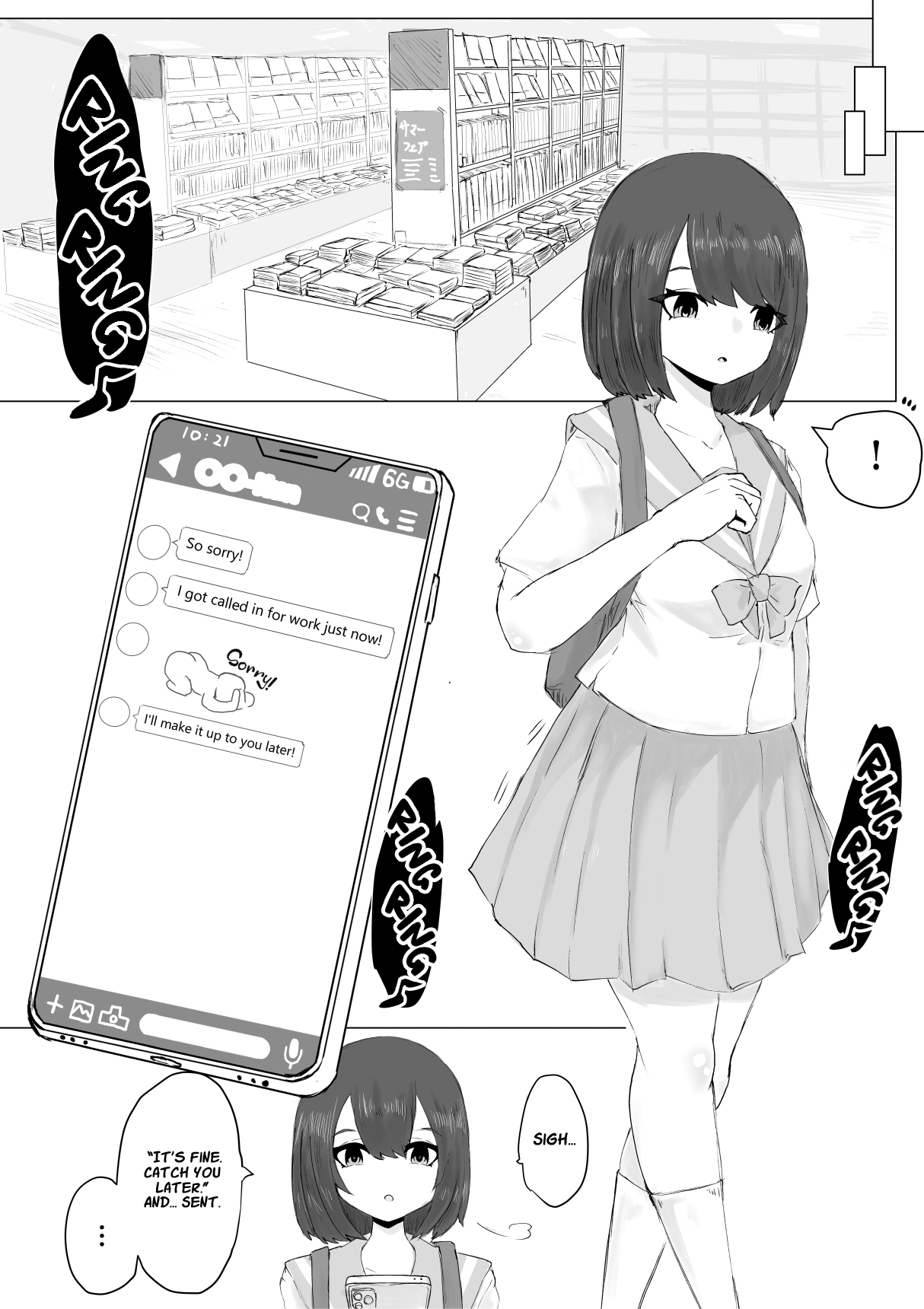 Kareshi-kun no Sochin ja Manzoku dekinakute... | My boyfriend’s tiny cock can't satisfy me, so... page 6 full