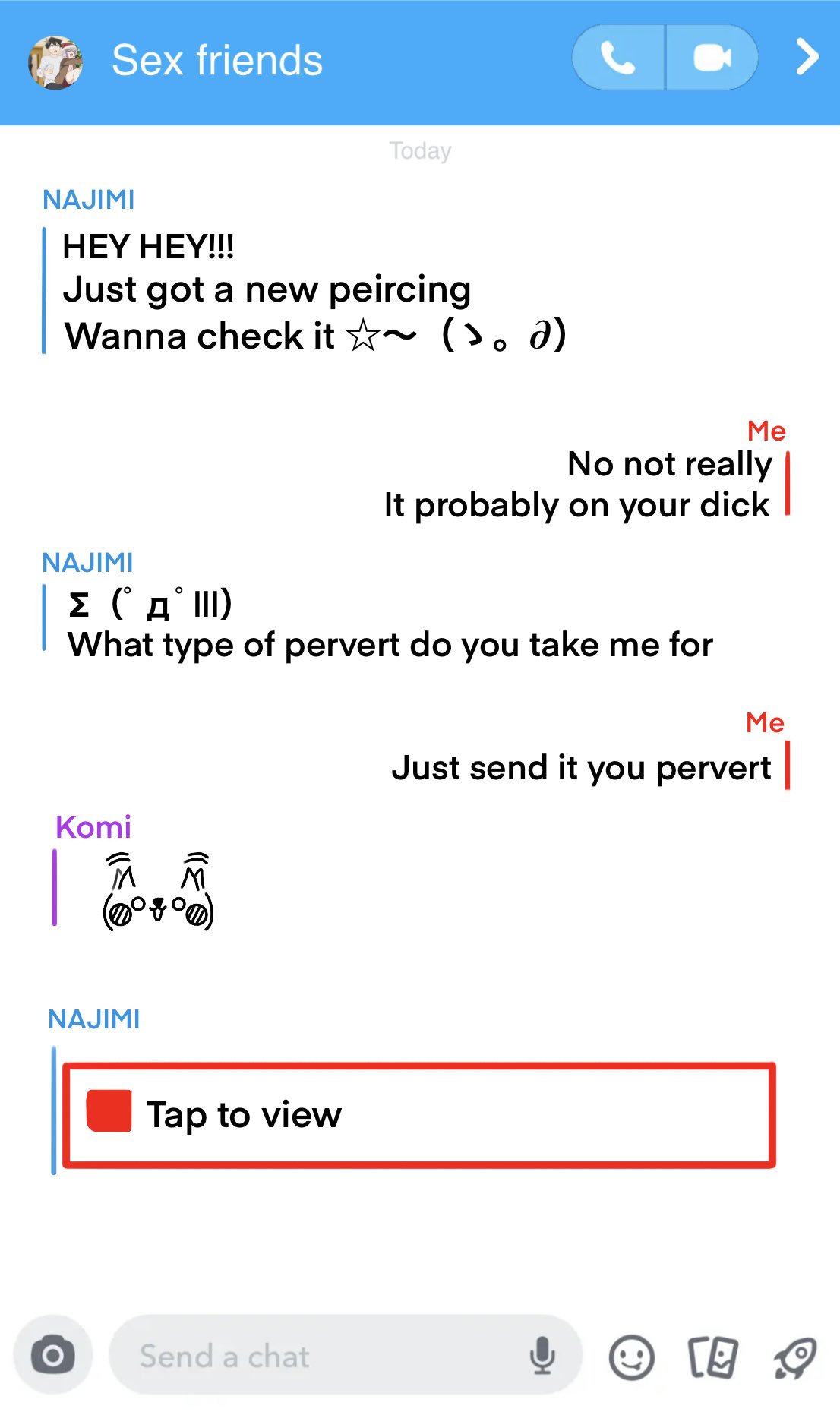 Komi's group chat page 1 full