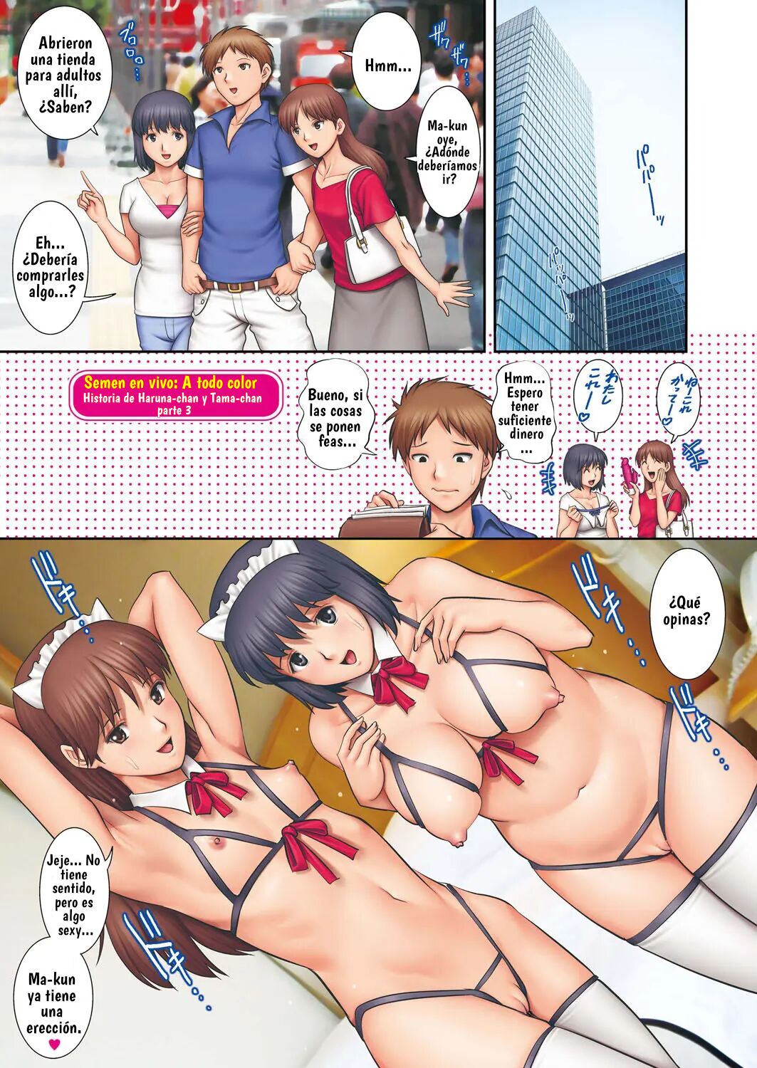 LIVE CUM  Historia Haru-Chan &amp; Tama-Chan Story Sin censura page 9 full