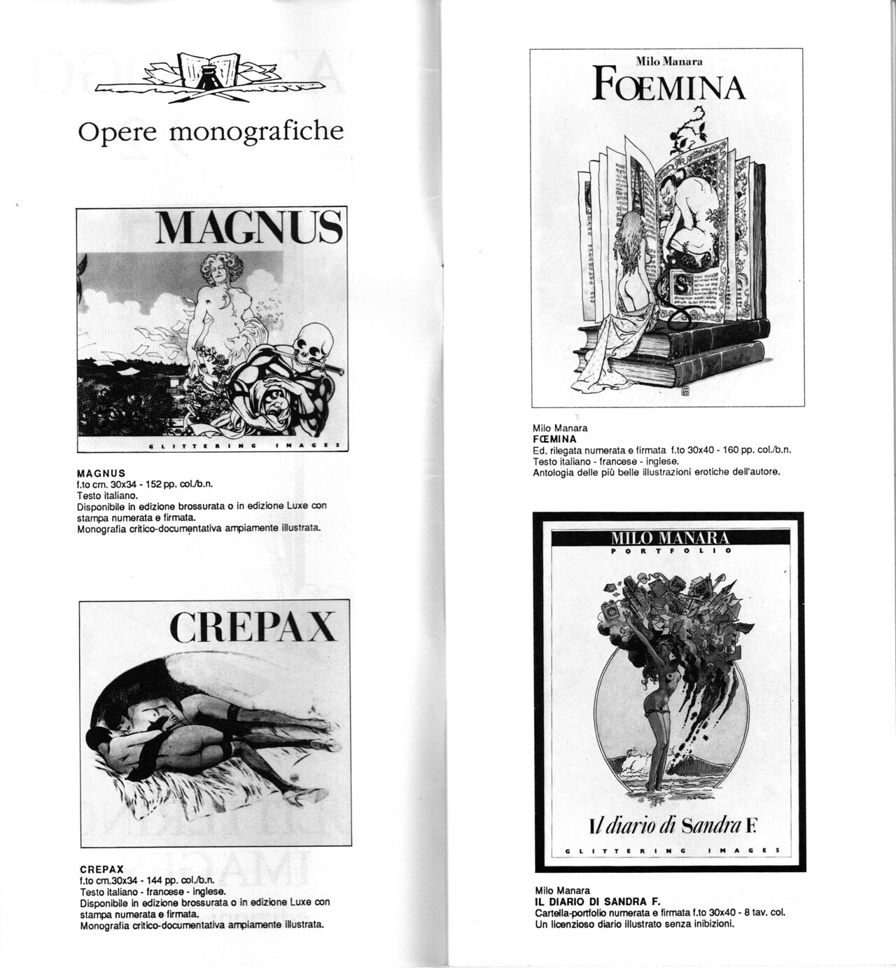 Glittering Images edizioni d'essai - Catalogo 1992 page 2 full
