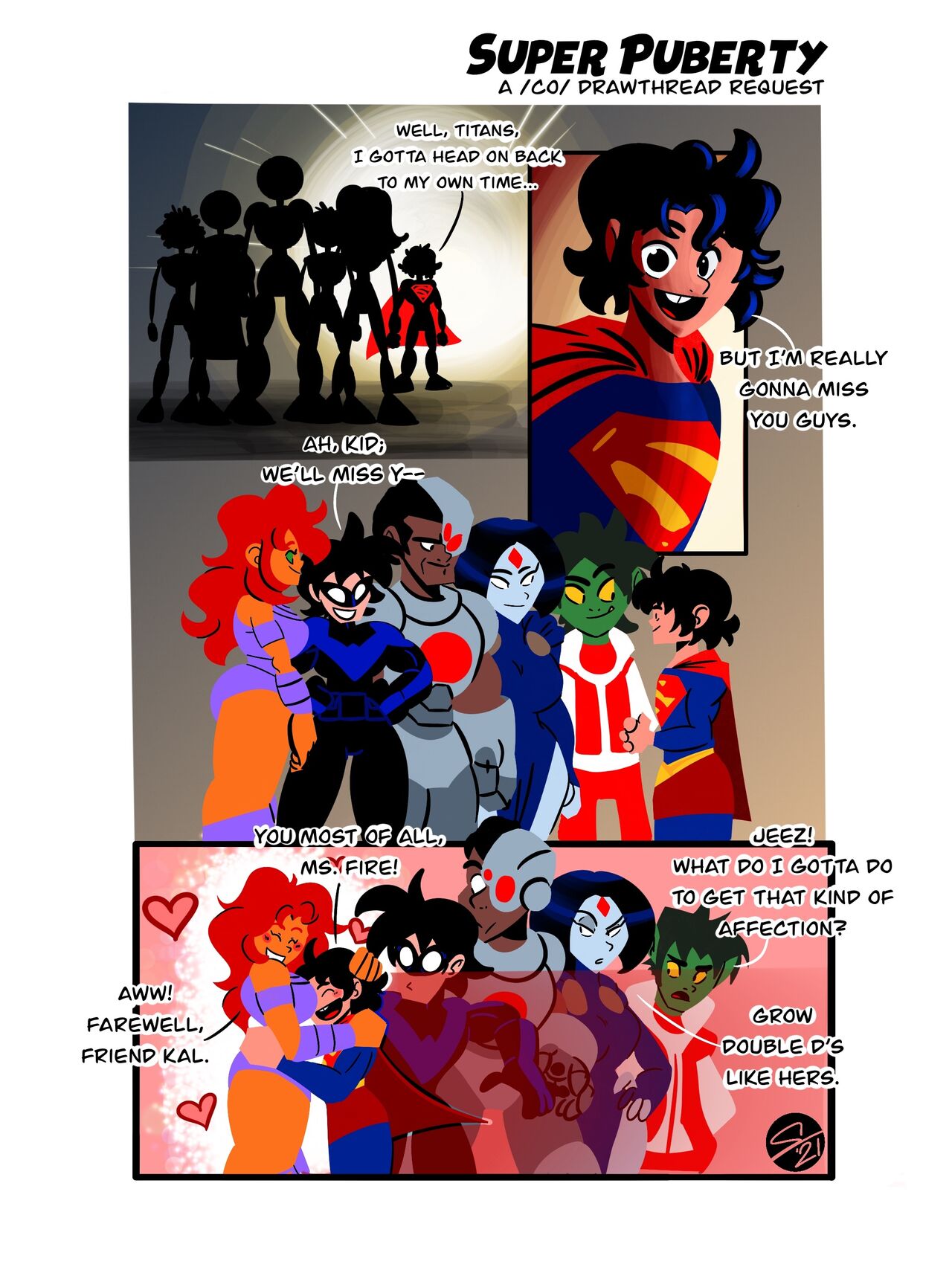 Starfire x Superboy page 6 full