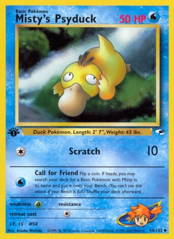 Misty's Psyduck cover