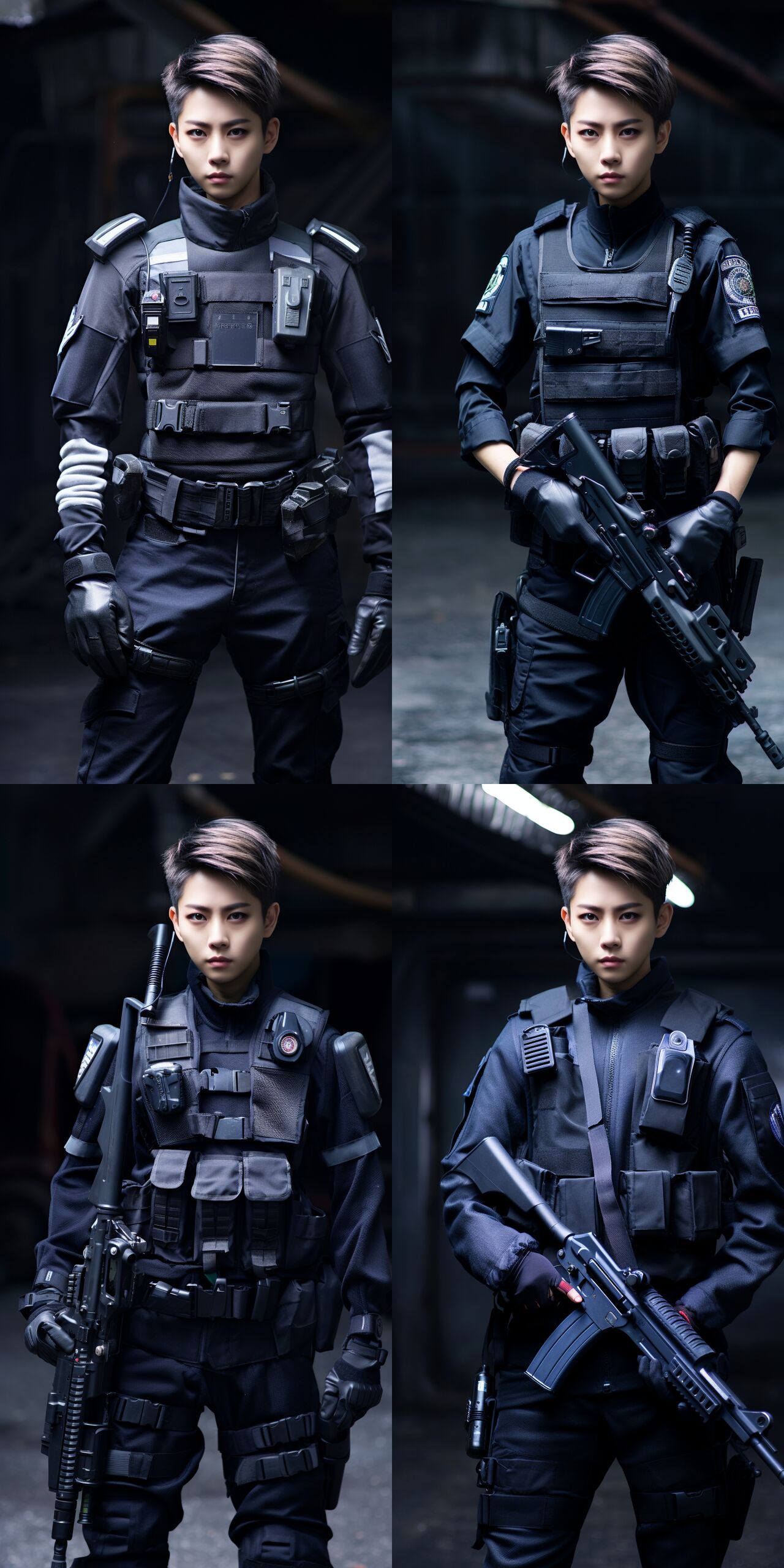 Handsome Police Girl Hyper realistic page 10 full