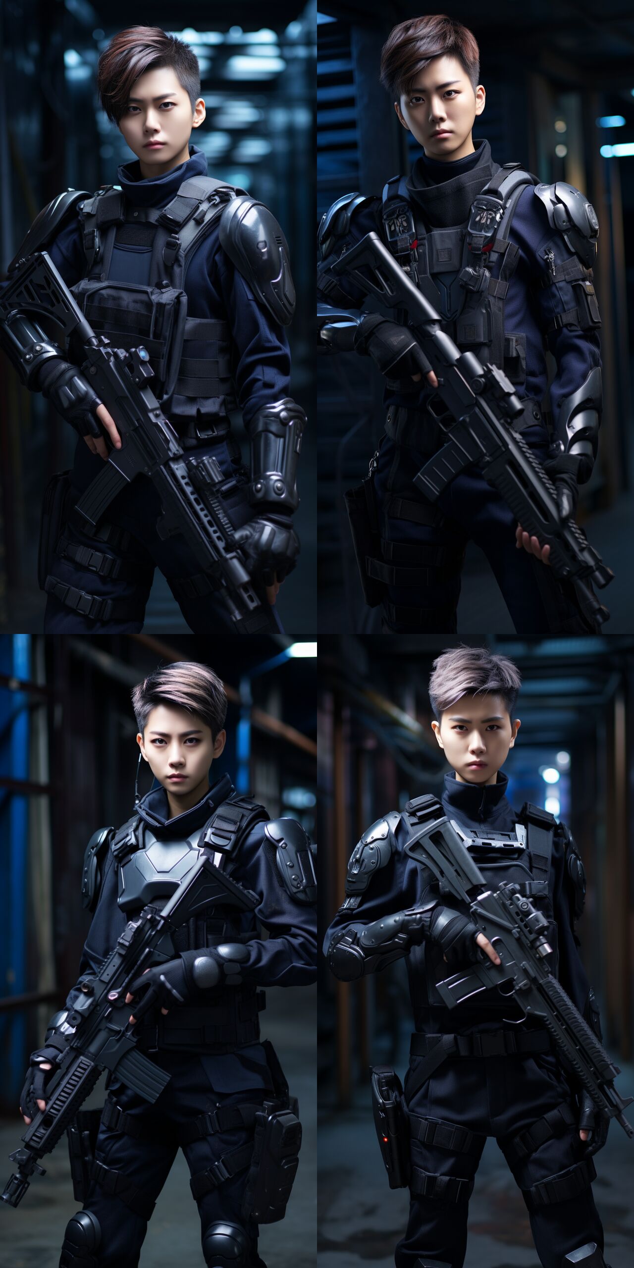 Handsome Police Girl Hyper realistic page 7 full