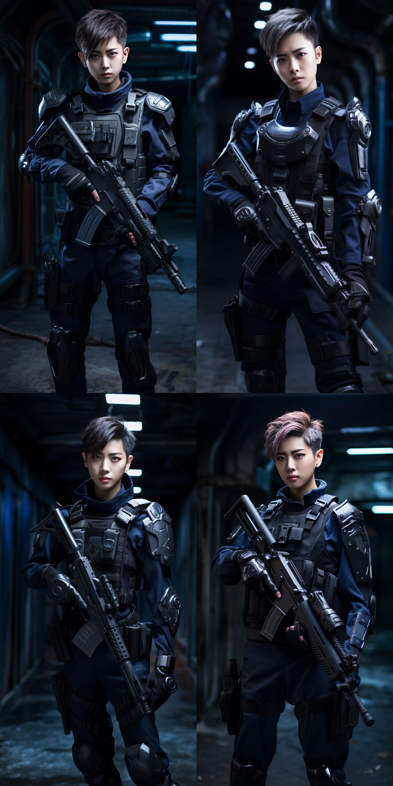 Handsome Police Girl Hyper realistic page 8 full