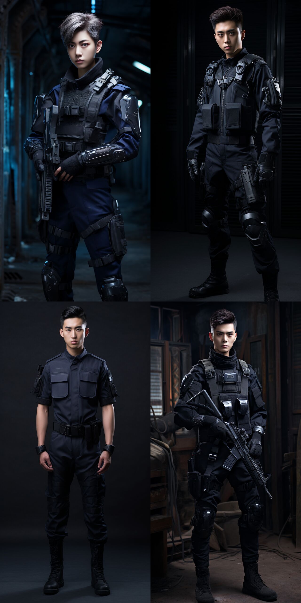 Handsome Police Girl Hyper realistic page 9 full