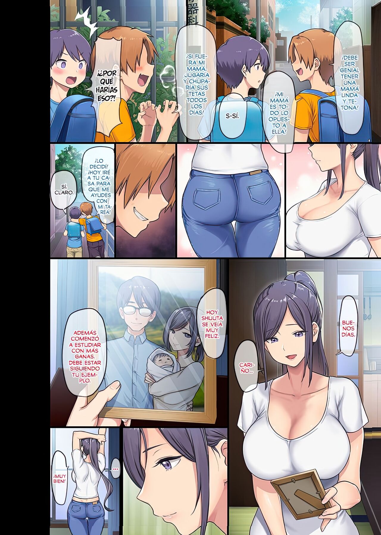 Kyonyuu Miboujin to Musuko no Waruui Otomodachi Honpen Rensai page 3 full