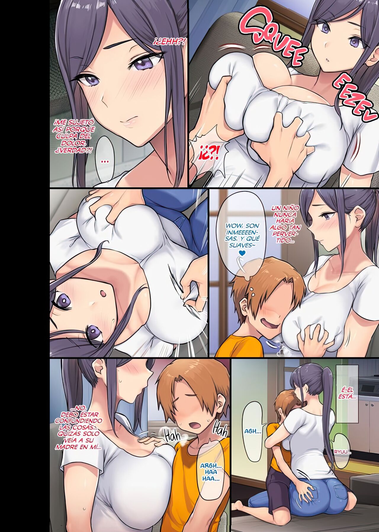 Kyonyuu Miboujin to Musuko no Waruui Otomodachi Honpen Rensai page 7 full