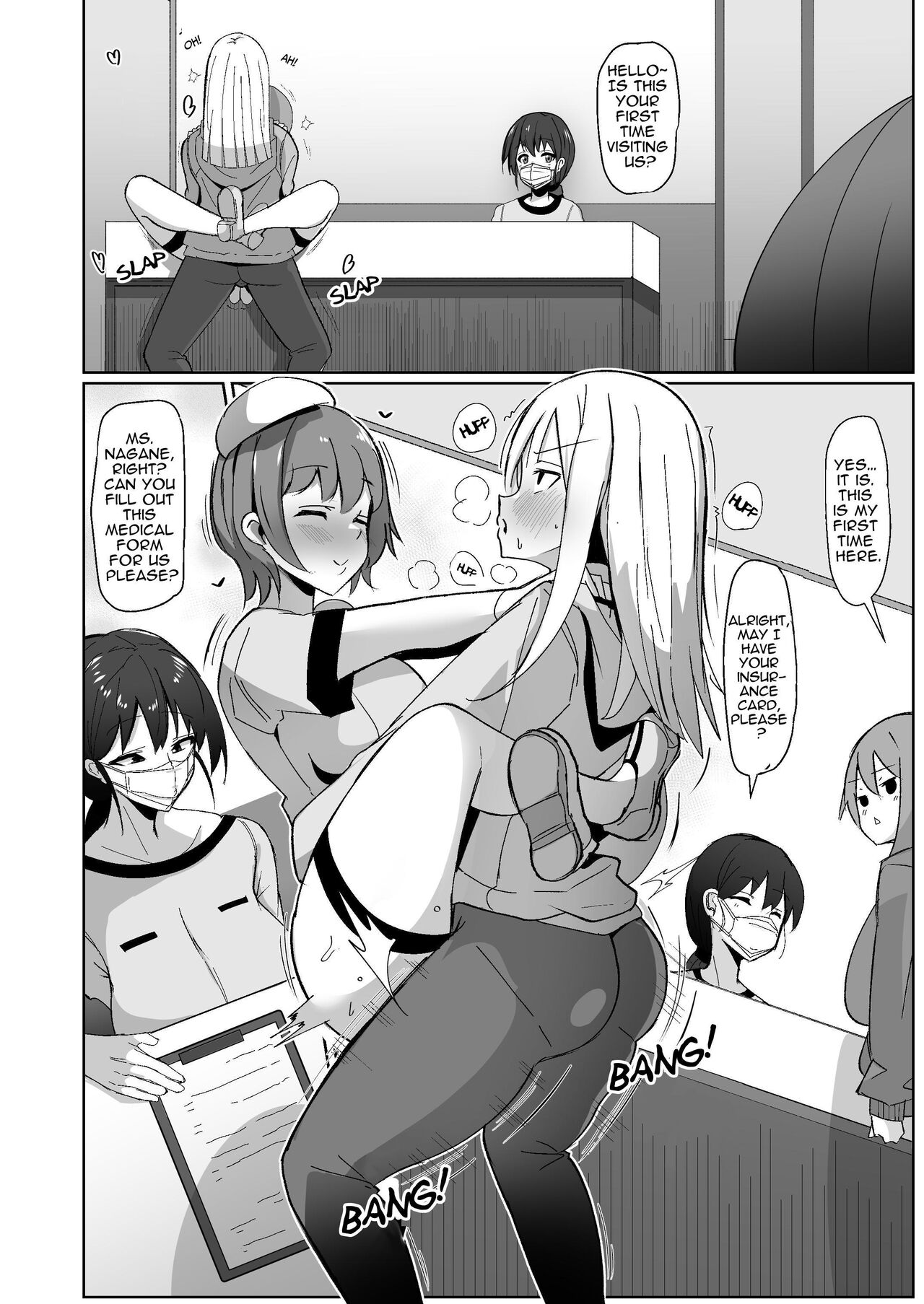 Moshimo Futanari wa Bokki Shitara Shasei suru no ga Atarimae no Sekai dattara ~Clinic Hen~ | What if a futanari getting a boner meant they had to blow their load? ~Clinic~ page 6 full