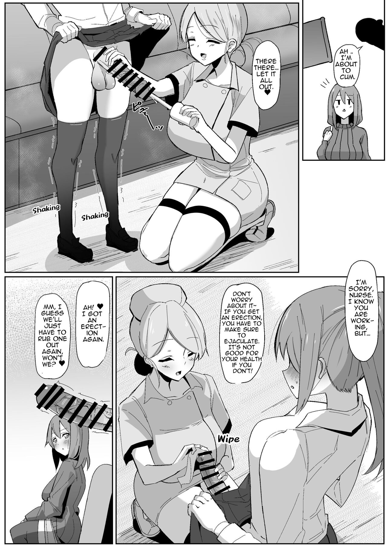Moshimo Futanari wa Bokki Shitara Shasei suru no ga Atarimae no Sekai dattara ~Clinic Hen~ | What if a futanari getting a boner meant they had to blow their load? ~Clinic~ page 8 full