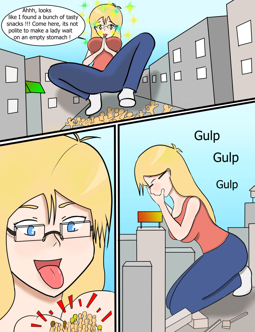 Katie Pigs Out page 1 full