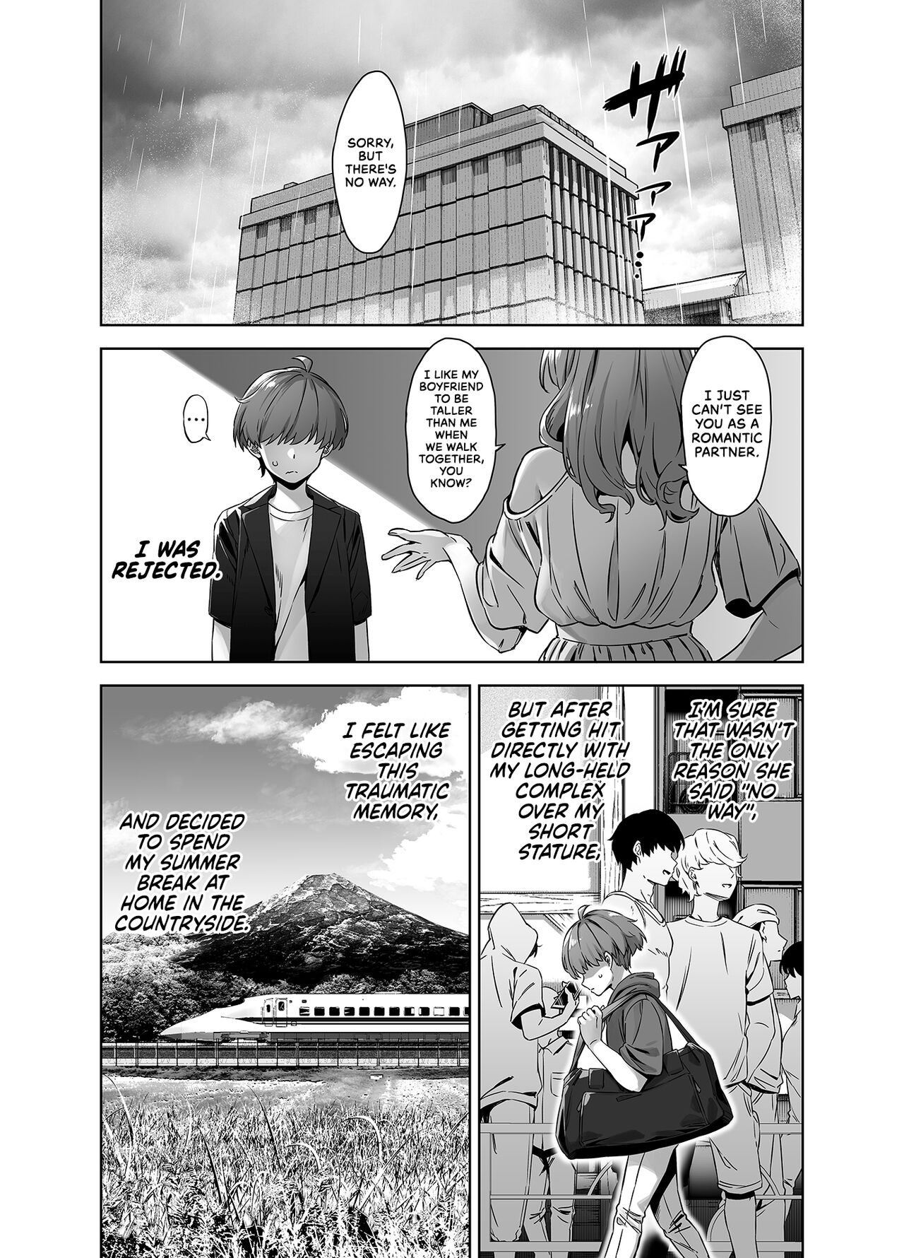 Natsu to Inaka to Yuuwaku shite kuru Dekkai Oshiego | Summertime in the Countryside With The Huge Student Seducing Me page 5 full