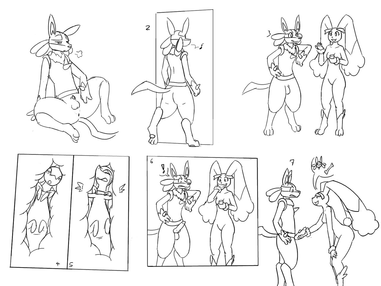 Lucario Snivy Lopunny page 2 full