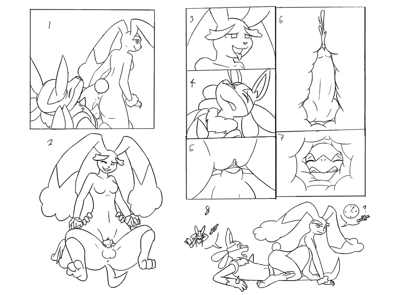 Lucario Snivy Lopunny page 3 full