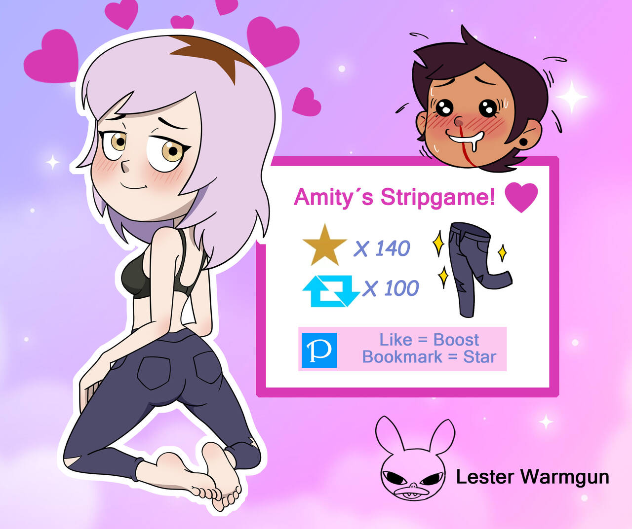 Amity &amp; Luz's stripgame page 3 full