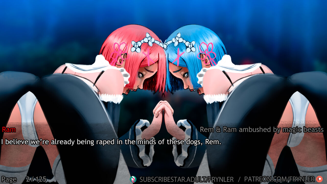 Rem and Ram ambushed by magic beasts page 2 full