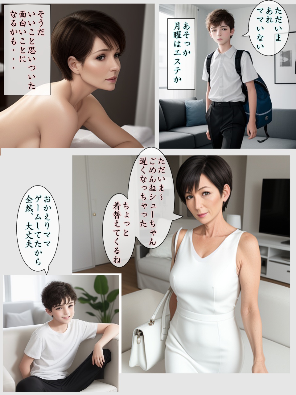 First time with mom... A mother-sex boy and a beautiful mother. Forbidden 7 days page 10 full