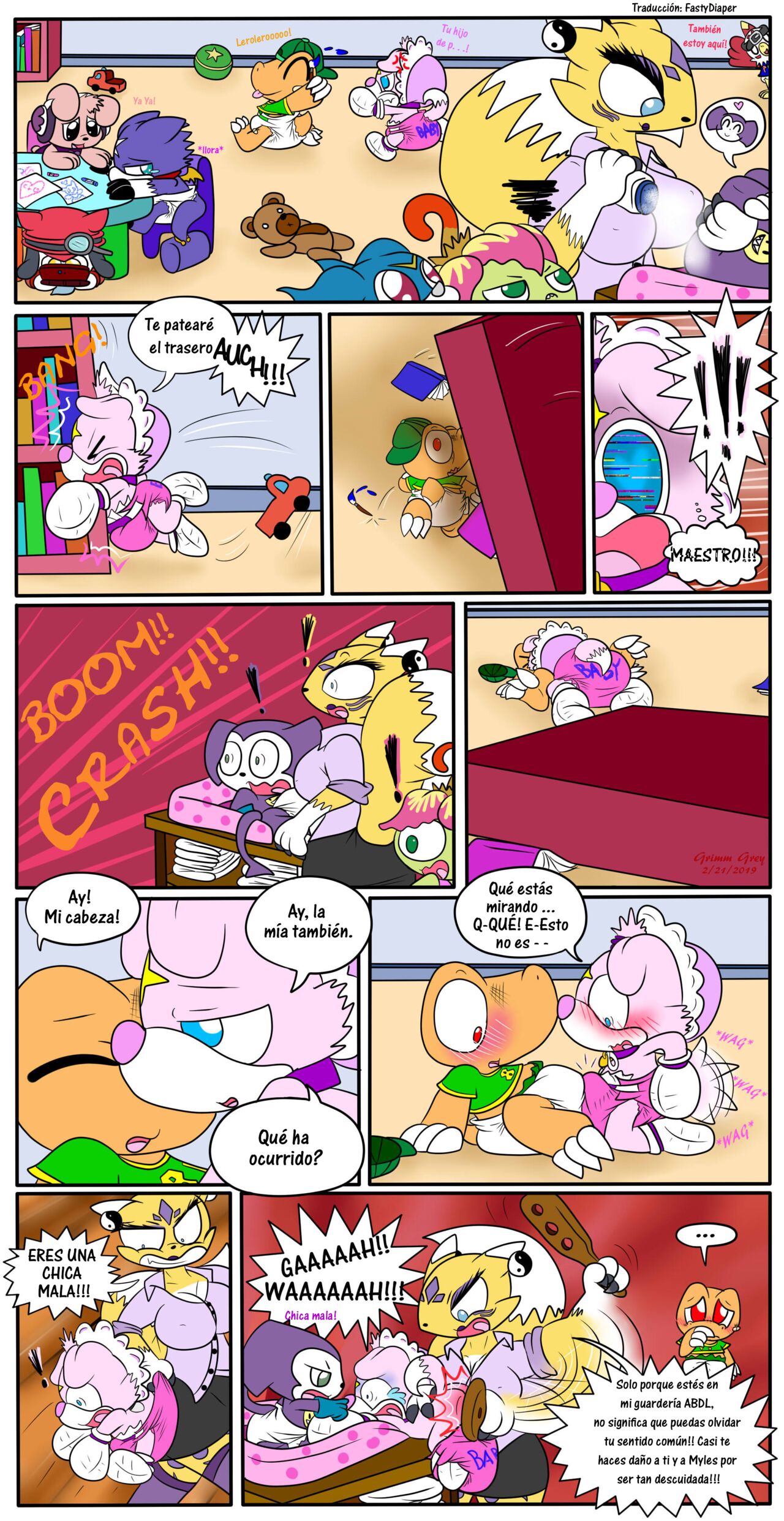El Primer Día Preescolar de Piggy //Parte 2// page 1 full