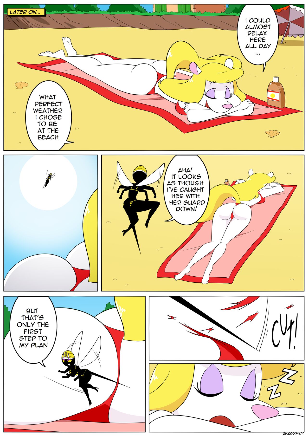 Queen Bea's Beach Fight page 5 full