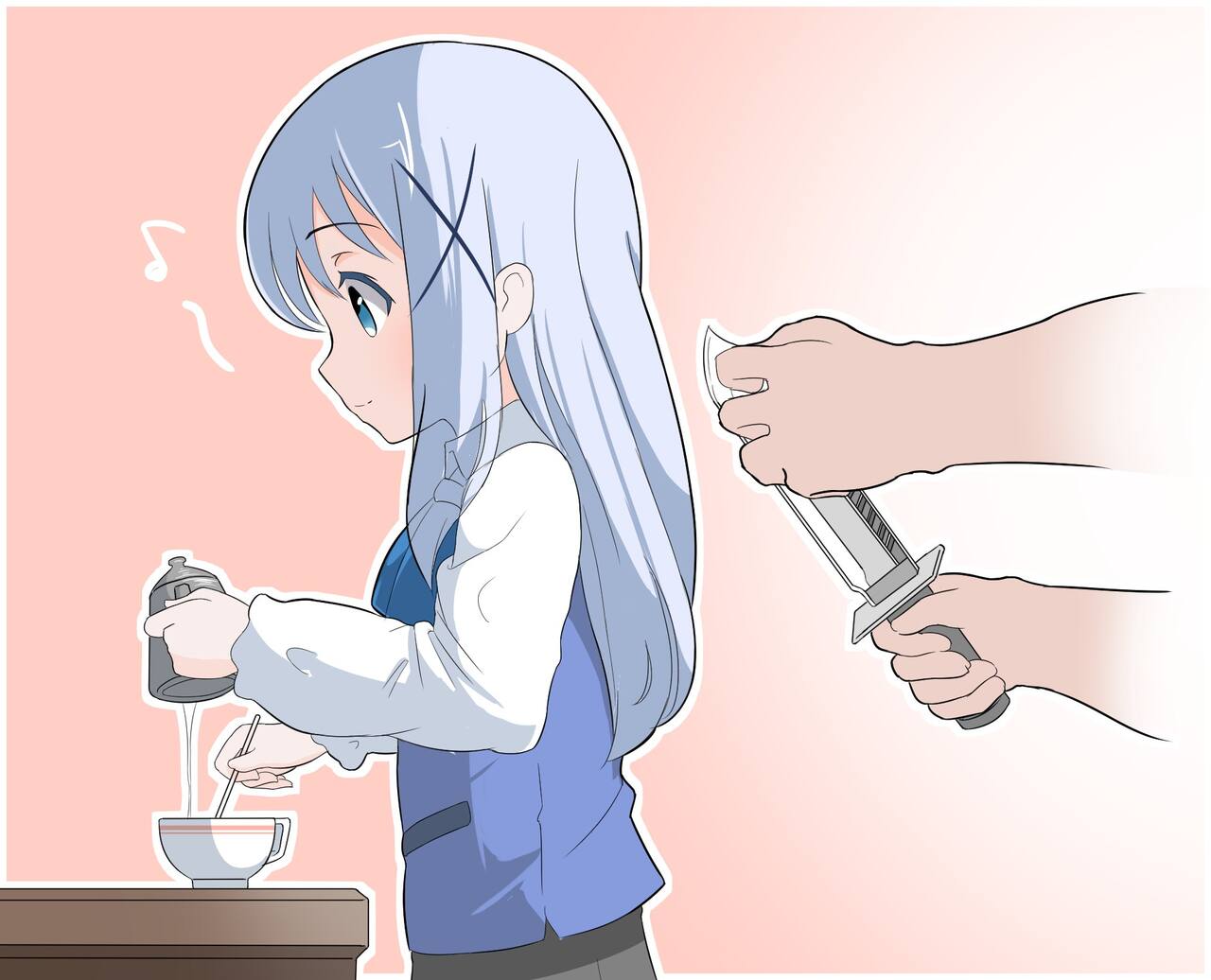 ［湊 なお］チノちゃんの首をざっくり切る page 1 full