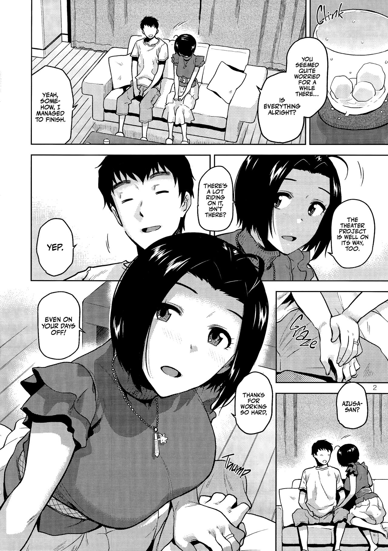 Azusa-san ga Te to Kuchi dake de Shite Kureru Hon | Azusa-san Only Uses Her Hands and Mouth page 3 full