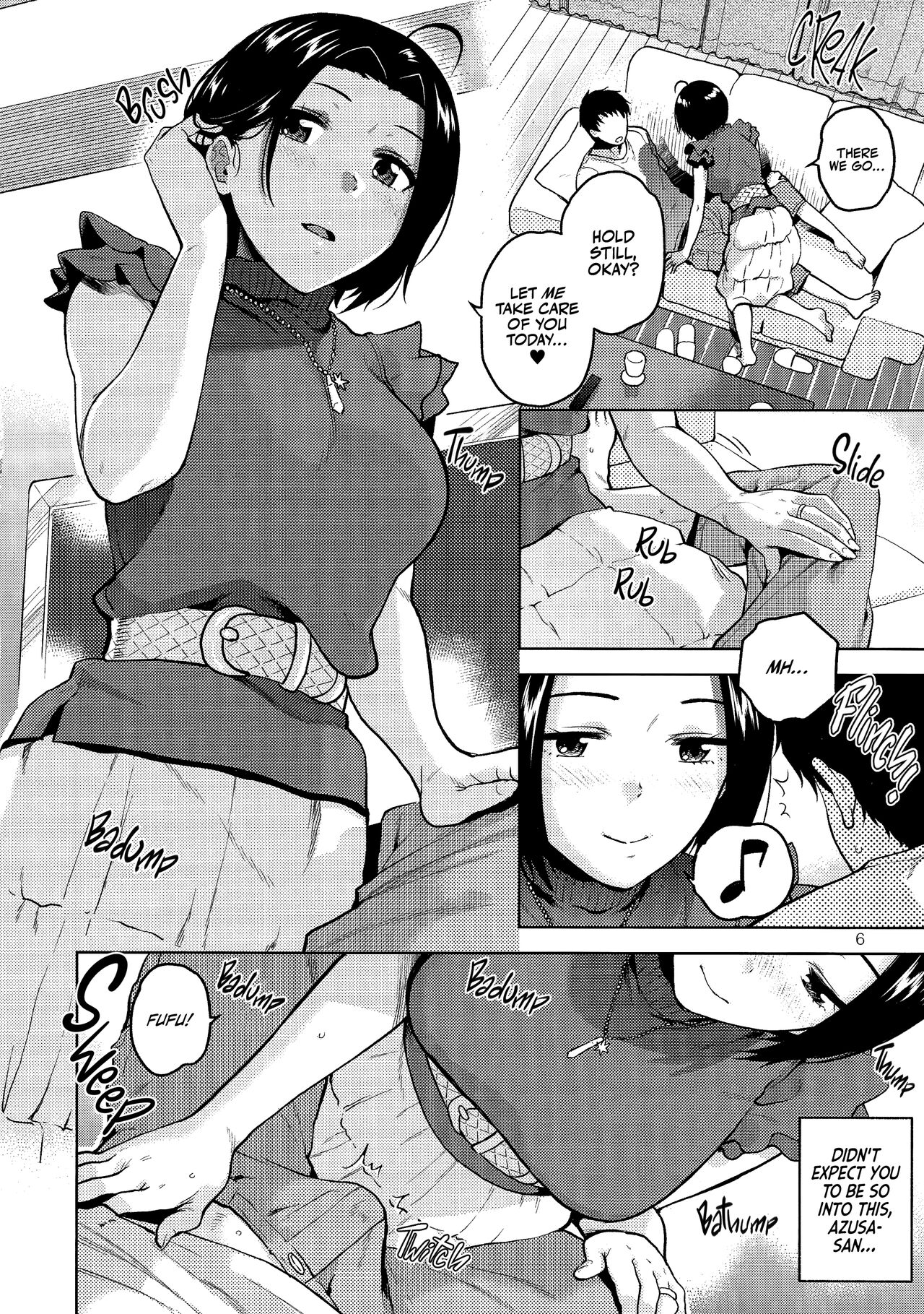 Azusa-san ga Te to Kuchi dake de Shite Kureru Hon | Azusa-san Only Uses Her Hands and Mouth page 7 full