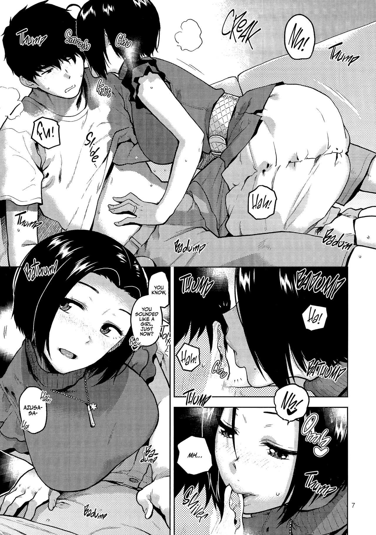 Azusa-san ga Te to Kuchi dake de Shite Kureru Hon | Azusa-san Only Uses Her Hands and Mouth page 8 full