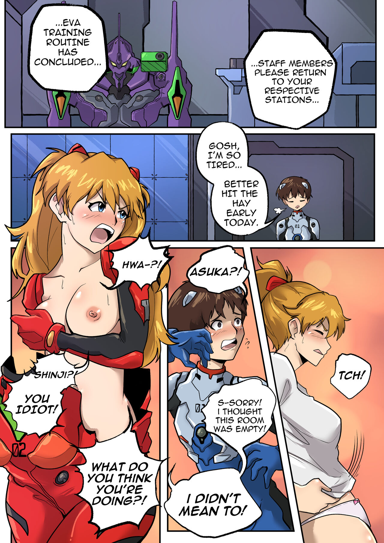 Evangelion Crossdressing page 1 full